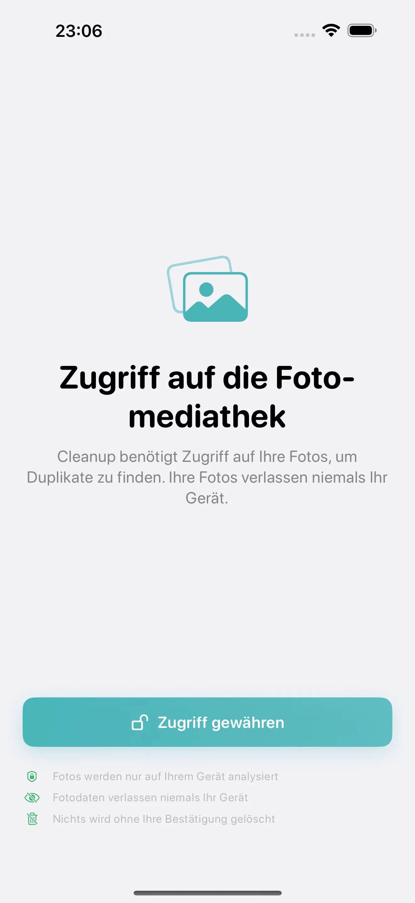 Cleanup scanning your iPhone photo library for duplicates and similar photos