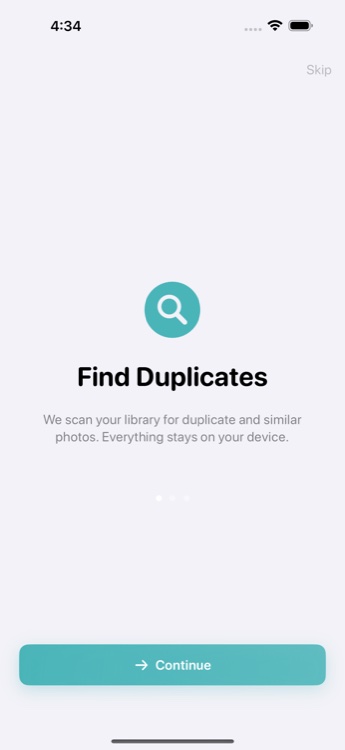 Onboarding — welcome to Photo Cleanup