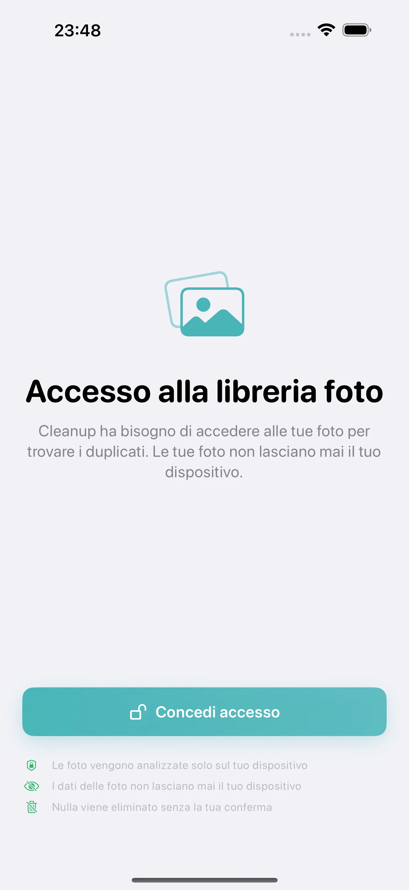 Cleanup scanning your iPhone photo library for duplicates and similar photos