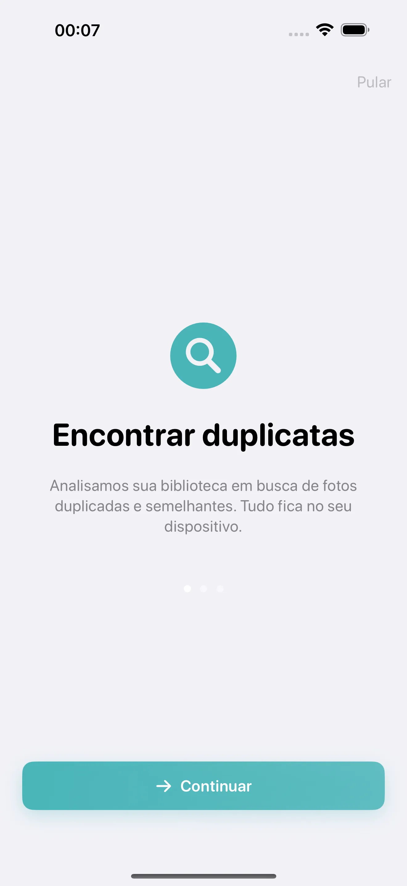 Cleanup onboarding screen welcoming new users to the app
