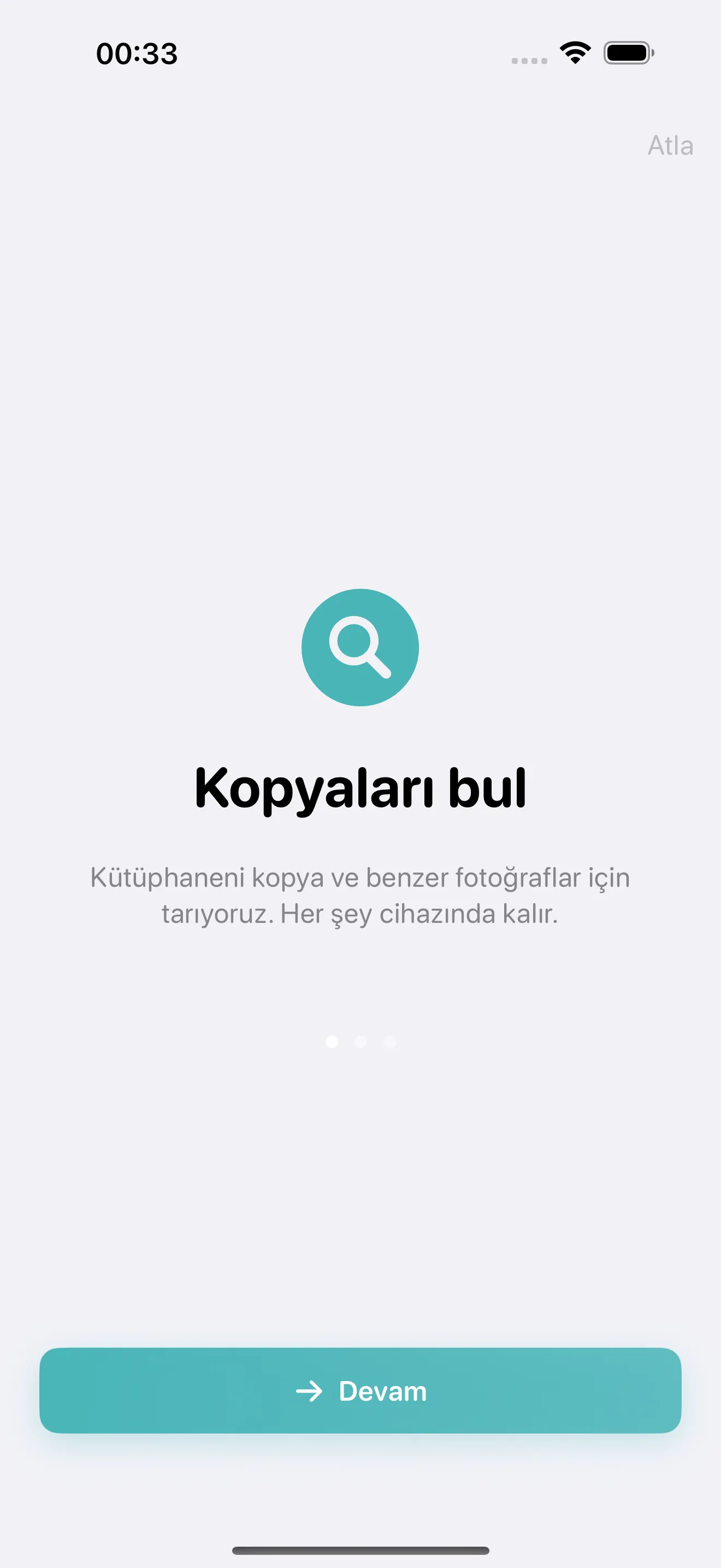 Cleanup onboarding screen welcoming new users to the app